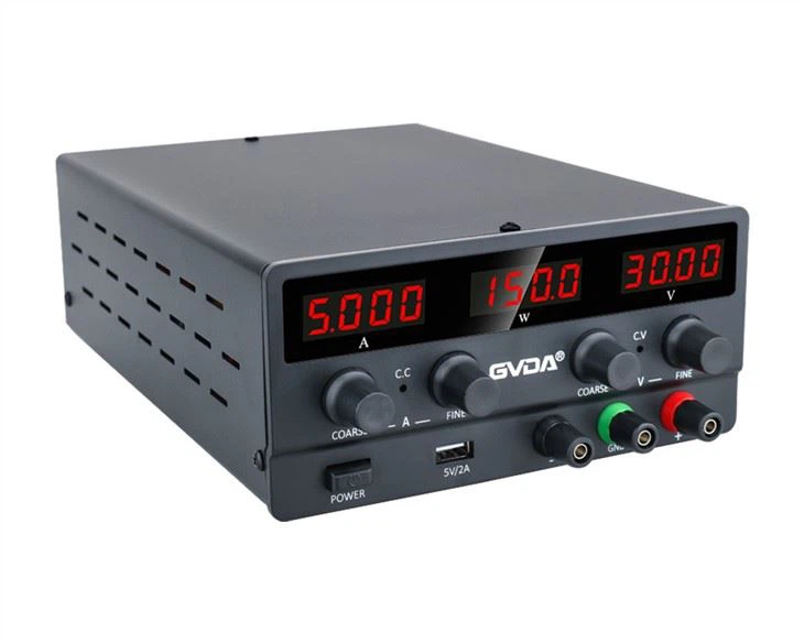 مختبر مزود طاقة تيار مستمر قابل للتعديل 30 فولت 10 أمبير