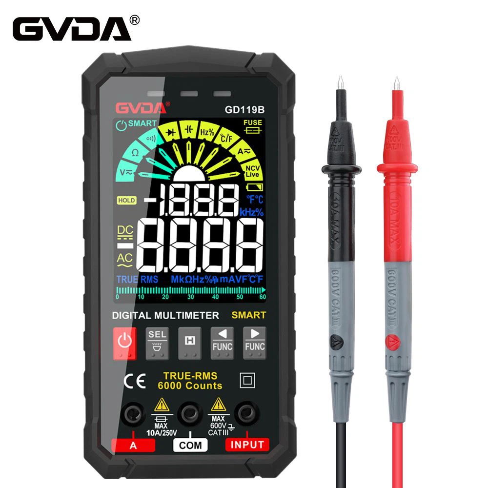 طلب العملاء من تشيلي 80 قطعة GVDA رقمي متعدد المدى التلقائي الذكي 600 فولت LC...