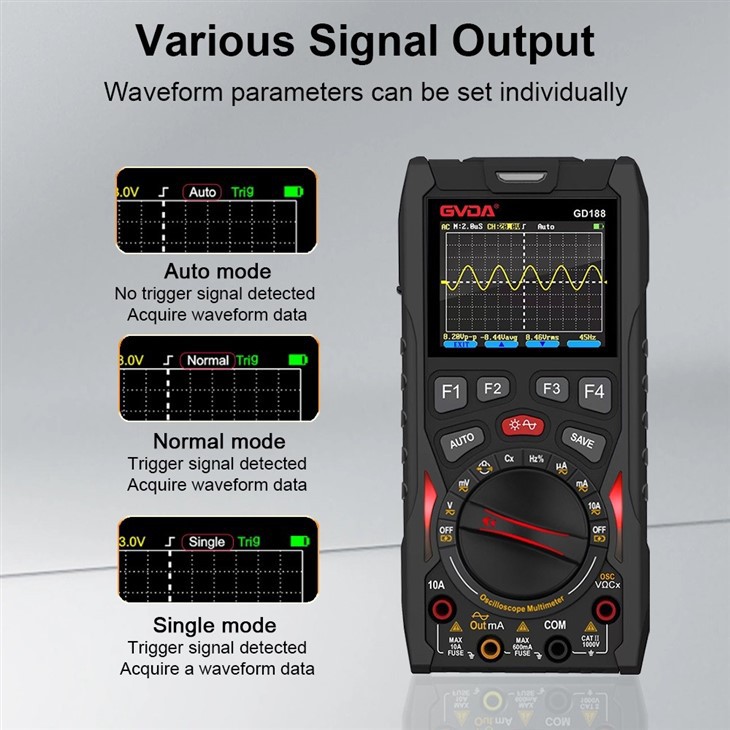 3 in 1 Digital Oscilloscope Multimeter Signal Gernator